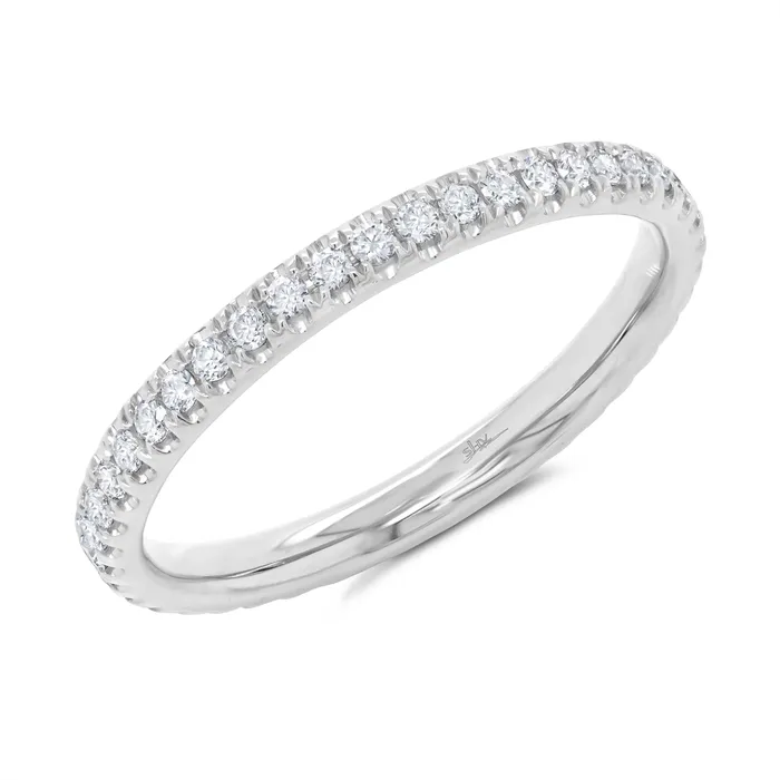 Wedding Bands Rings 14K White Gold Diamond Eternity Band
