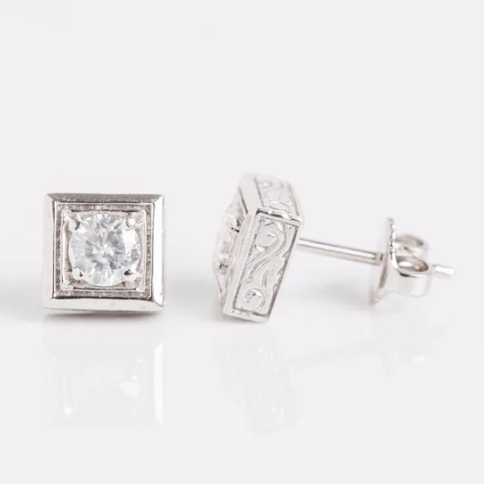 180 Carat Sparkling Natural Earth Mined Diamonds Ladies Studs Earrings Gold White 14K GB Earrings 180 Carat Sparkling Natural Earth Mined Diamonds Ladies Studs Earrings Gold White 14K GB Earrings