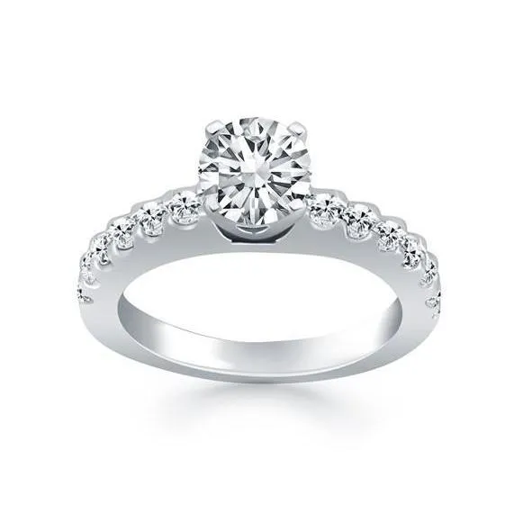 285 Carats Round Natural Earth Mined Diamonds Anniversary Ring With Accents GB Rings 285 Carats Round Natural Earth Mined Diamonds Anniversary Ring With Accents GB Rings
