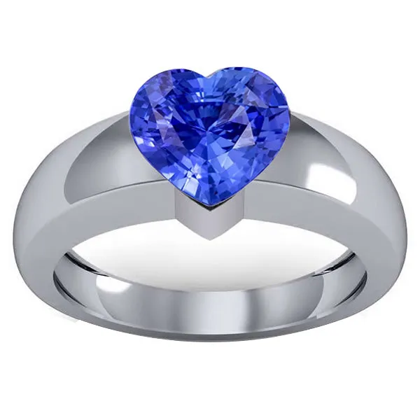 2 Carats Ceylon Sapphire Solitaire Ring Heart Shaped Thick Shank HarryChadEntcom Rings 2 Carats Ceylon Sapphire Solitaire Ring Heart Shaped Thick Shank HarryChadEntcom Rings