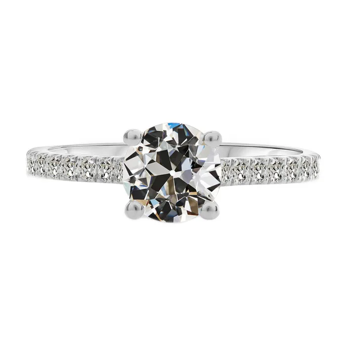 3 Carat Old Cut Mined Diamond Wedding Ring With Accents White Gold HarryChadEntcom Rings 3 Carat Old Cut Mined Diamond Wedding Ring With Accents White Gold HarryChadEntcom Rings