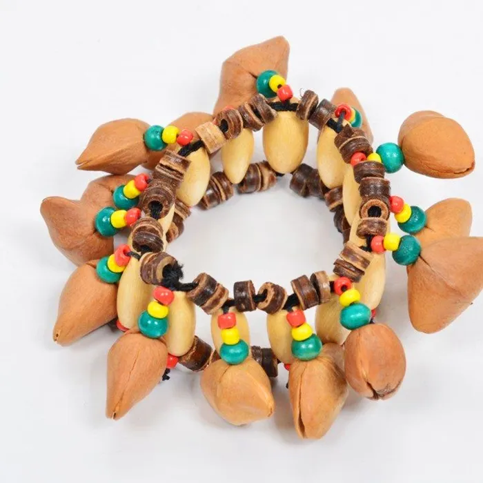 African Nut Shell Rattle Percussion Bracelet Life Changing Energy Bracelets