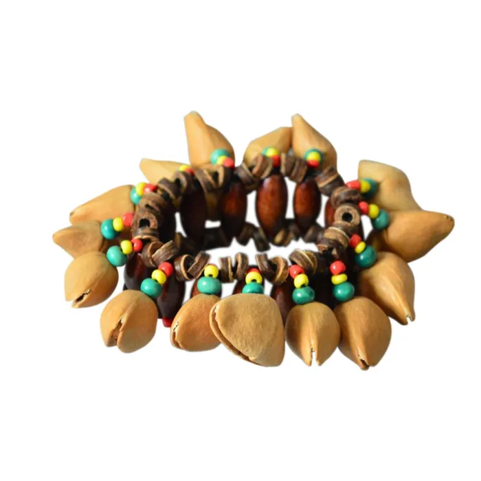 African Nut Shell Rattle Percussion Bracelet Life Changing Energy Bracelets