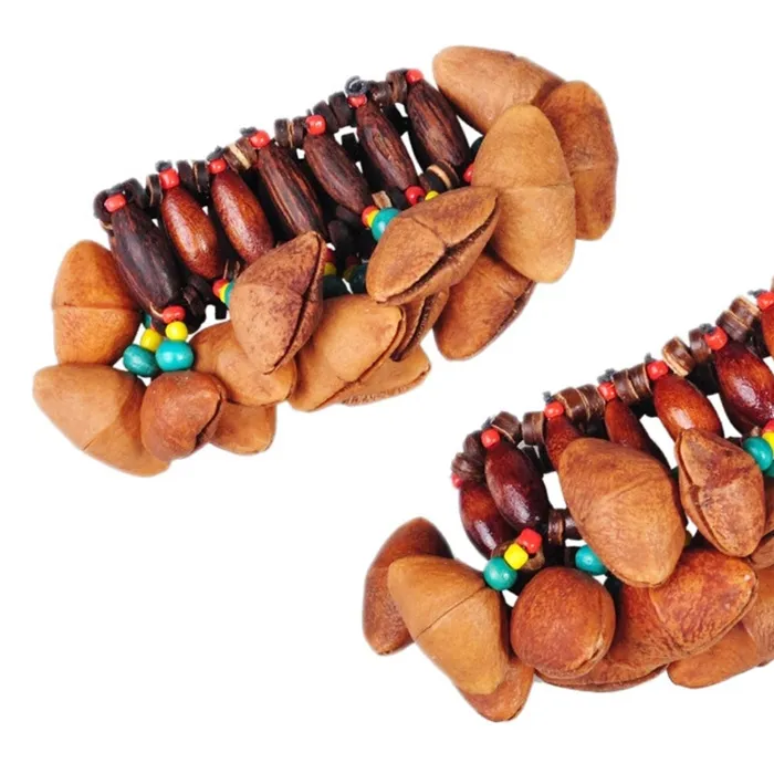 African Nut Shell Rattle Percussion Bracelet Life Changing Energy Bracelets