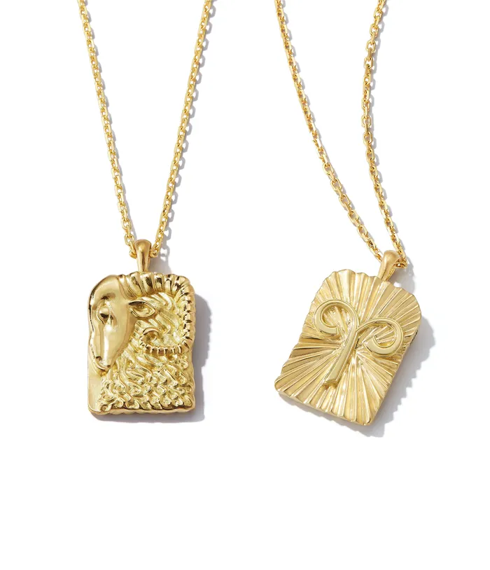 Aries Zodiac Pendant Necklace David Webb Workshop Necklaces