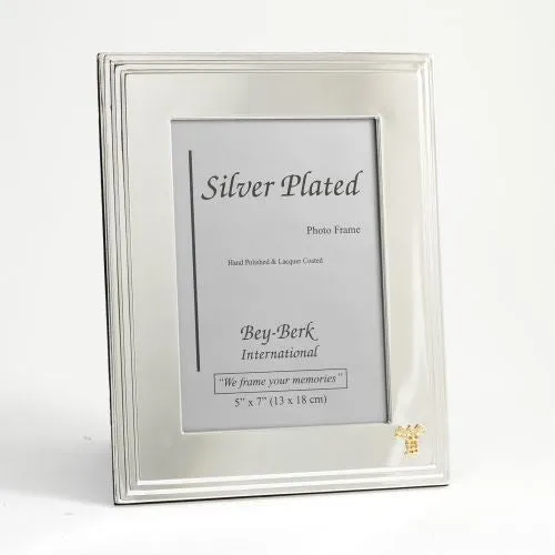 Bey Berk Rings Silver Plated 5X7 Picture Frame With Medical Emblem