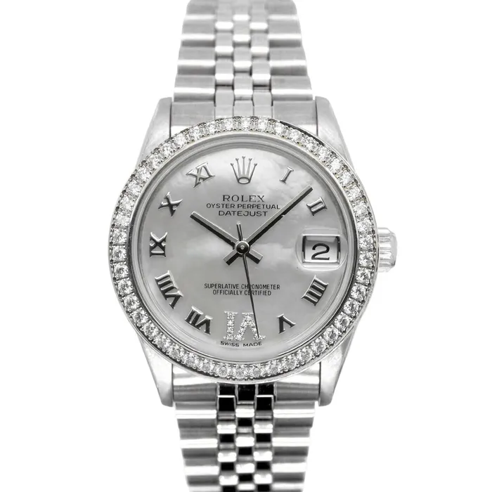 Bracelets GB Jubilee Bracelet Custom Diamond Bezel Midsize Dj Rolex Watch Ss Bracelets GB Jubilee Bracelet Custom Diamond Bezel Midsize Dj Rolex Watch Ss