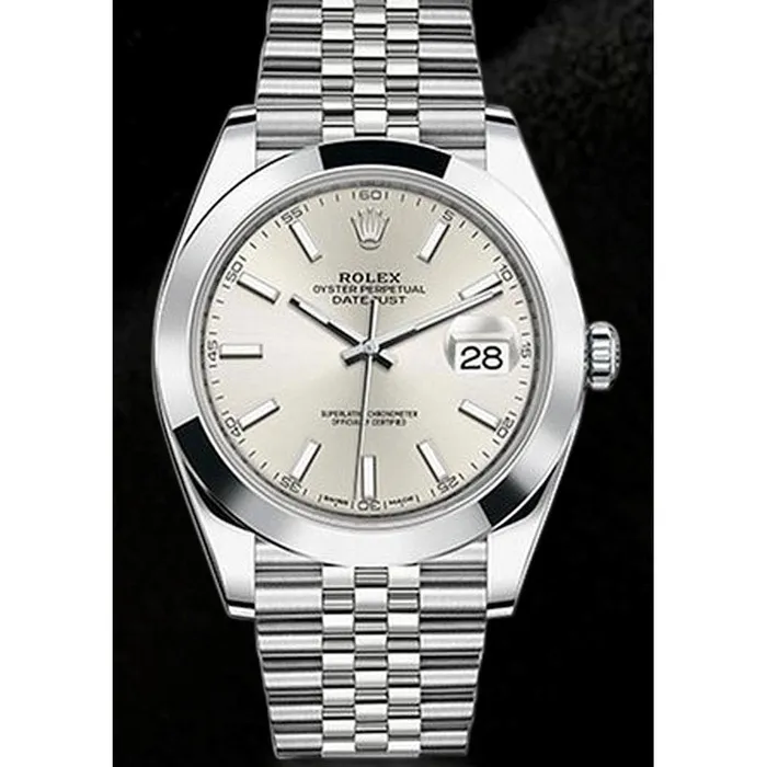 Bracelets GB Rolex Datejust Two 41 Mm Gents Watch Silver Dial Jubilee Ss Bracelet Bracelets GB Rolex Datejust Two 41 Mm Gents Watch Silver Dial Jubilee Ss Bracelet