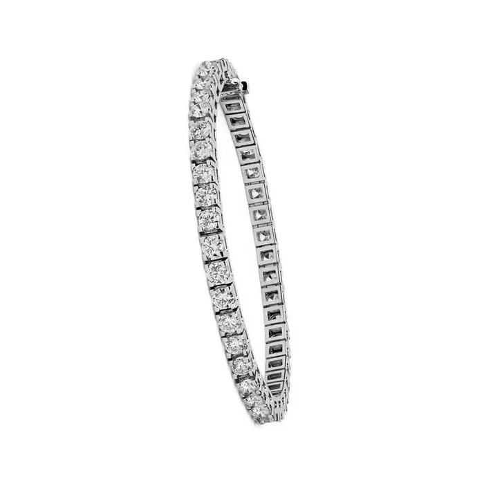 Bracelets GB Sparkling Round Natural Earth Mined Diamond Tennis Bracelet Solid White Gold 14K 840 Ct Bracelets GB Sparkling Round Natural Earth Mined Diamond Tennis Bracelet Solid White Gold 14K 840 Ct