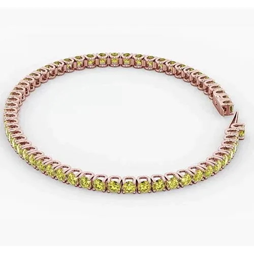 Bracelets Real Yellow Natural Earth Mined Diamond Tennis Bracelet GB Bracelets Real Yellow Natural Earth Mined Diamond Tennis Bracelet GB