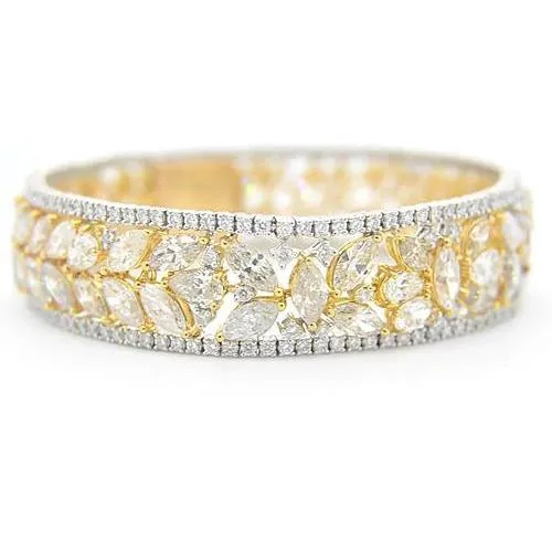 Bracelets Women Natural Earth Mined Diamond Bracelet 4050 Carats Two Tone Gold 14K Prong Jewelry GB Bracelets Women Natural Earth Mined Diamond Bracelet 4050 Carats Two Tone Gold 14K Prong Jewelry GB