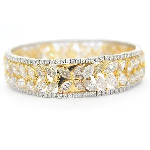 Bracelets Women Natural Earth Mined Diamond Bracelet 4050 Carats Two Tone Gold 14K Prong Jewelry GB Bracelets Women Natural Earth Mined Diamond Bracelet 4050 Carats Two Tone Gold 14K Prong Jewelry GB
