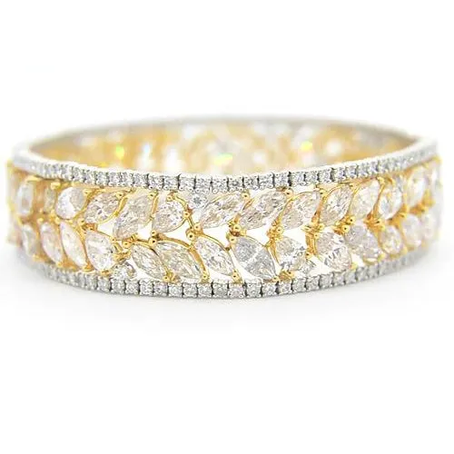Bracelets Women Natural Earth Mined Diamond Bracelet 4050 Carats Two Tone Gold 14K Prong Jewelry GB Bracelets Women Natural Earth Mined Diamond Bracelet 4050 Carats Two Tone Gold 14K Prong Jewelry GB