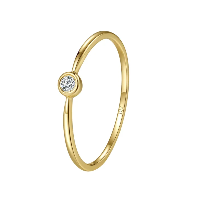 Completion Diamond Ring 14K Gold Hey Happiness Rings