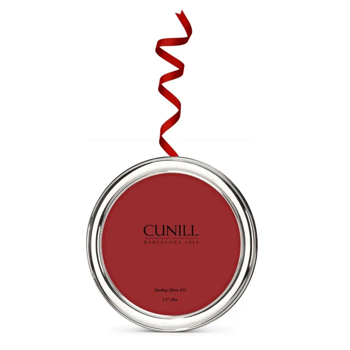 Cunill Rings Cunill Sterling Silver 25 Round Plain Ornament Frame