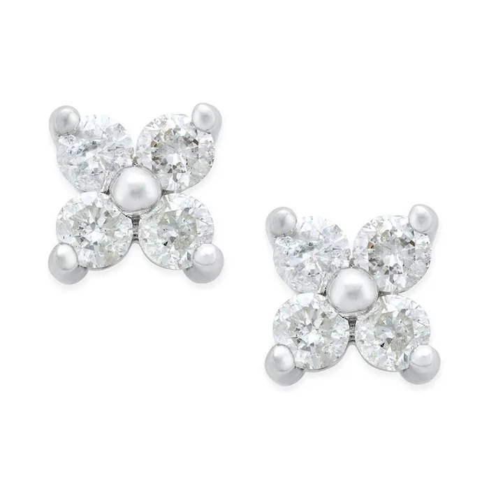 Earrings GB 200 Carats Prong Set Natural Earth Mined Diamonds Studs Earrings White Gold 14K Earrings GB 200 Carats Prong Set Natural Earth Mined Diamonds Studs Earrings White Gold 14K