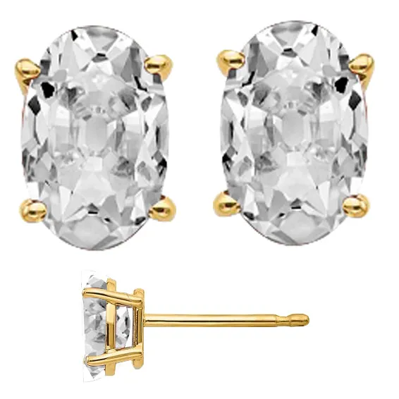Earrings HarryChadEntcom Oval Old Cut Mined Diamond Earrings 13 Ct Yellow Gold Studs Earrings HarryChadEntcom Oval Old Cut Mined Diamond Earrings 13 Ct Yellow Gold Studs