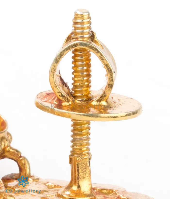 Earrings Silversmith The Abhinav Silver Kempu EarStuds