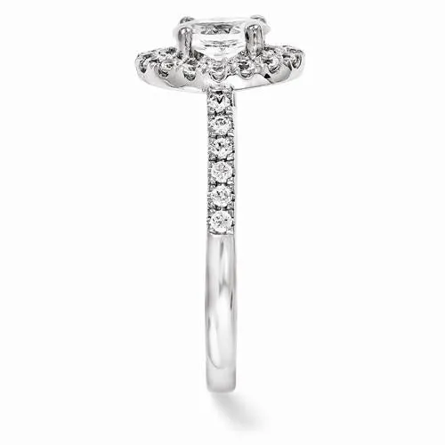 GB 180 Ct Natural Earth Mined Diamond Engagement Ring 14K White Gold Rings