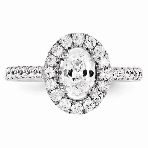 GB 180 Ct Natural Earth Mined Diamond Engagement Ring 14K White Gold Rings