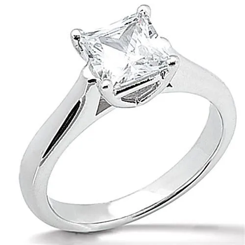 GB 1 Carat Princess Cut Natural Earth Mined Diamond Solitaire Engagement Ring Jewelry New Rings GB 1 Carat Princess Cut Natural Earth Mined Diamond Solitaire Engagement Ring Jewelry New Rings