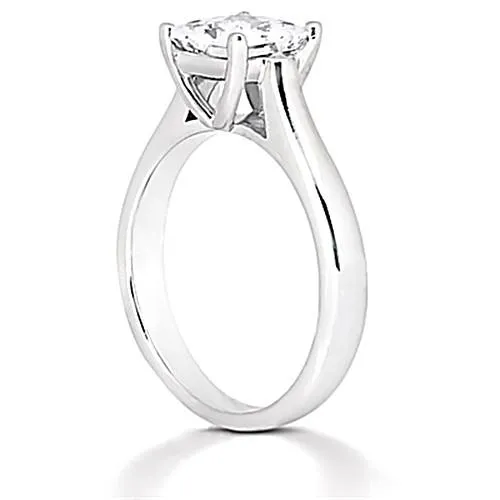 GB 1 Carat Princess Cut Natural Earth Mined Diamond Solitaire Engagement Ring Jewelry New Rings GB 1 Carat Princess Cut Natural Earth Mined Diamond Solitaire Engagement Ring Jewelry New Rings