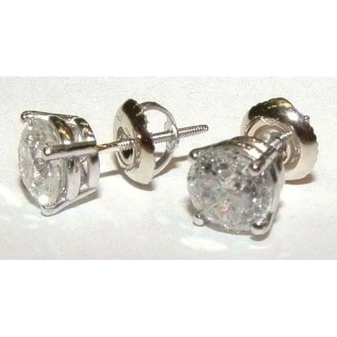 GB 250 Carats Natural Earth Mined Diamond Solitaires Stud Earrings Earrings GB 250 Carats Natural Earth Mined Diamond Solitaires Stud Earrings Earrings