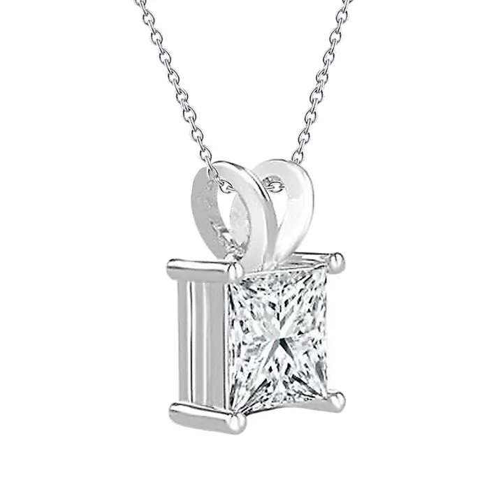 GB 275 Carat Solitaire Natural Earth Mined Diamond Pendant Necklace With Chain White Gold Necklaces GB 275 Carat Solitaire Natural Earth Mined Diamond Pendant Necklace With Chain White Gold Necklaces
