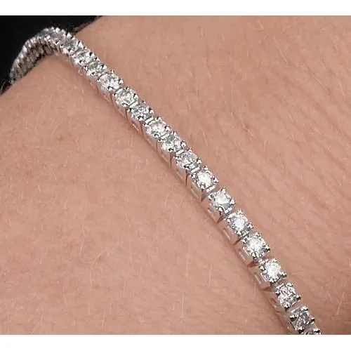 GB Bracelets Tennis Bracelet Natural Earth Mined Diamond 8 Carats Prong Women White Gold Jewelry 14K GB Bracelets Tennis Bracelet Natural Earth Mined Diamond 8 Carats Prong Women White Gold Jewelry 14K