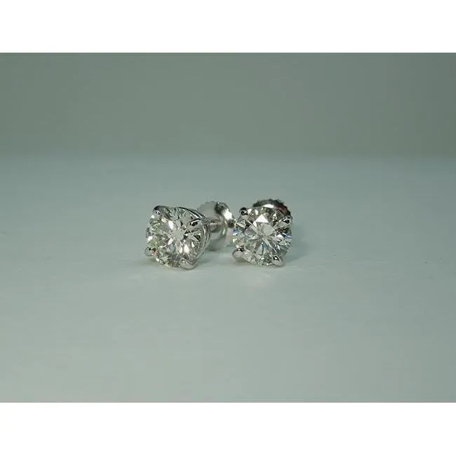 GB Earrings 250 Carat Round Brilliant Natural Earth Mined Diamonds Stud Pair Earrings GB Earrings 250 Carat Round Brilliant Natural Earth Mined Diamonds Stud Pair Earrings