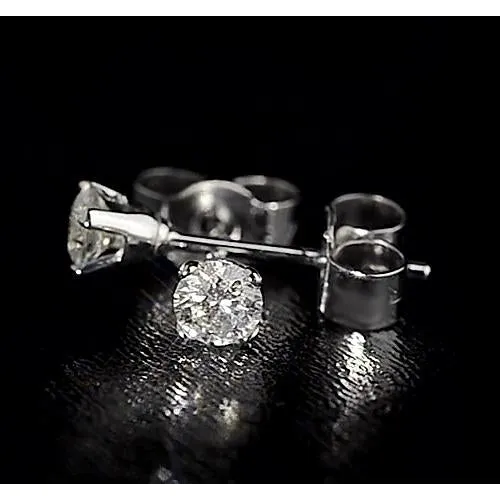 GB Earrings Natural Earth Mined Diamond Stud Earring Crown Setting GB Earrings Natural Earth Mined Diamond Stud Earring Crown Setting