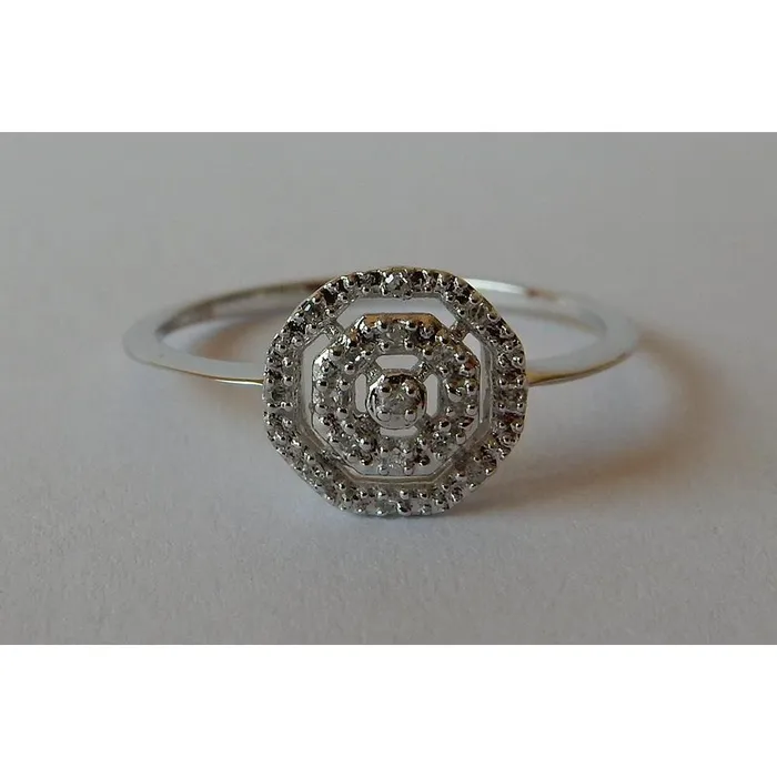 GB Rings 050 Carats Natural Earth Mined Diamond Ring Double Halo Style White Gold 14K GB Rings 050 Carats Natural Earth Mined Diamond Ring Double Halo Style White Gold 14K