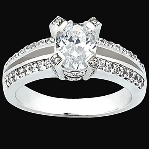 GB Rings 151 Carats Oval Round Engagement Natural Earth Mined Diamond Ring Pave Set Jewelry GB Rings 151 Carats Oval Round Engagement Natural Earth Mined Diamond Ring Pave Set Jewelry