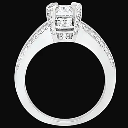 GB Rings 151 Carats Oval Round Engagement Natural Earth Mined Diamond Ring Pave Set Jewelry