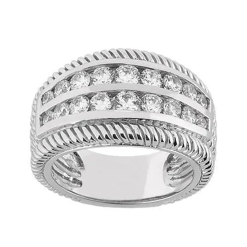 GB Rings 250 Carats Round Natural Earth Mined Diamond Right Hand Anniversary Ring GB Rings 250 Carats Round Natural Earth Mined Diamond Right Hand Anniversary Ring