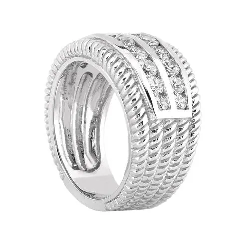 GB Rings 250 Carats Round Natural Earth Mined Diamond Right Hand Anniversary Ring GB Rings 250 Carats Round Natural Earth Mined Diamond Right Hand Anniversary Ring