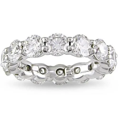 GB Rings 630 Carats Round Natural Earth Mined Diamonds Eternity Wedding Band White Gold 14K GB Rings 630 Carats Round Natural Earth Mined Diamonds Eternity Wedding Band White Gold 14K