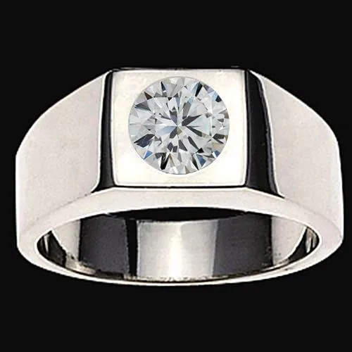 GB Rings Mens Earth Mined Diamond Ring