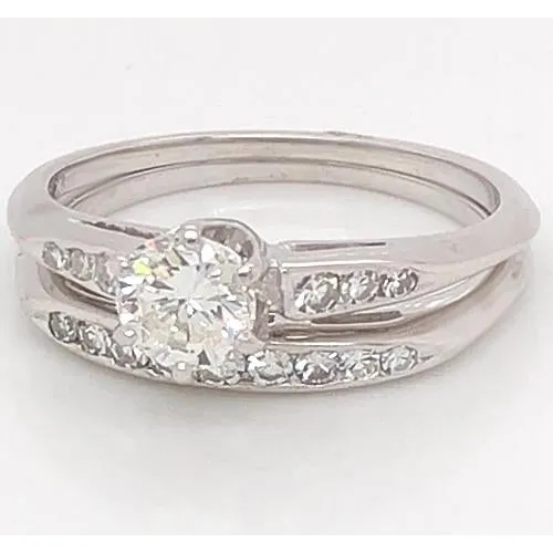 GB Rings Natural Earth Mined Diamond Engagement Ring Set 175 Carats Women White Gold Jewelry 14K GB Rings Natural Earth Mined Diamond Engagement Ring Set 175 Carats Women White Gold Jewelry 14K