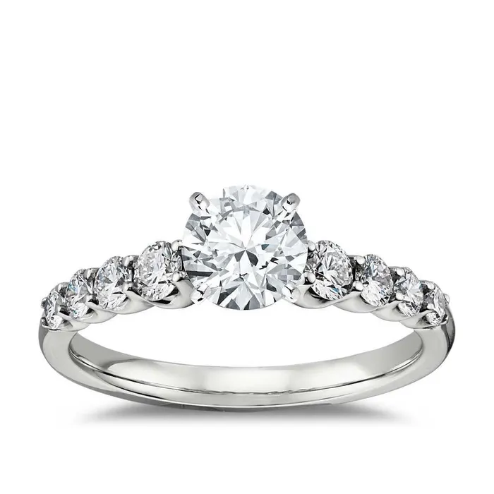GB Rings Solid White Gold 14K Round Cut 140 Carat Natural Earth Mined Diamond Anniversary Ring GB Rings Solid White Gold 14K Round Cut 140 Carat Natural Earth Mined Diamond Anniversary Ring