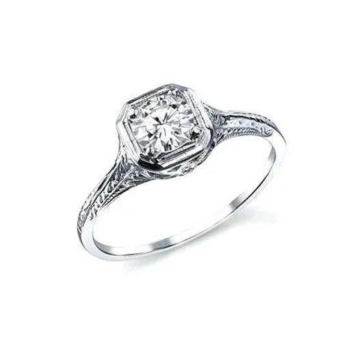 GB Rings Vintage Style Solitaire 2 Carat Natural Earth Mined Diamond Engagement Ring GB Rings Vintage Style Solitaire 2 Carat Natural Earth Mined Diamond Engagement Ring