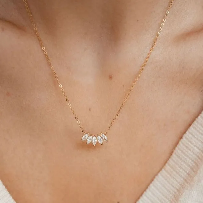 Gemstone Blossom Necklace Sterling Silver Gold Hey Happiness Necklaces Gemstone Blossom Necklace Sterling Silver Gold Hey Happiness Necklaces
