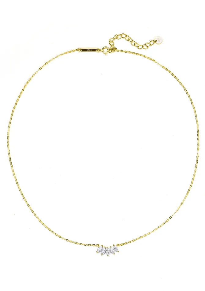 Gemstone Blossom Necklace Sterling Silver Gold Hey Happiness Necklaces Gemstone Blossom Necklace Sterling Silver Gold Hey Happiness Necklaces