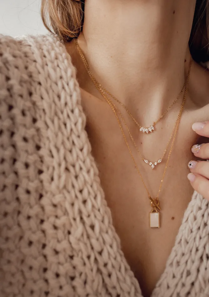 Gemstone Blossom Necklace Sterling Silver Gold Hey Happiness Necklaces Gemstone Blossom Necklace Sterling Silver Gold Hey Happiness Necklaces