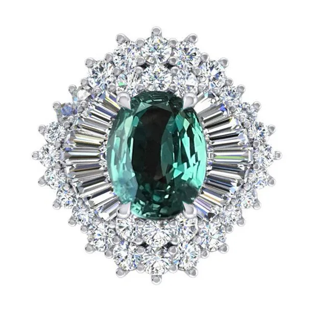 Genuine Alexandrite Diamond Ring HarryChadEntcom Rings