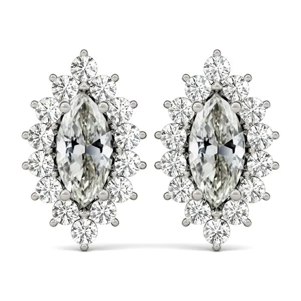 HarryChadEntcom Earrings Star Style Mined Diamond Studs 750 Ct Marquise Old Cut Earrings HarryChadEntcom Earrings Star Style Mined Diamond Studs 750 Ct Marquise Old Cut Earrings