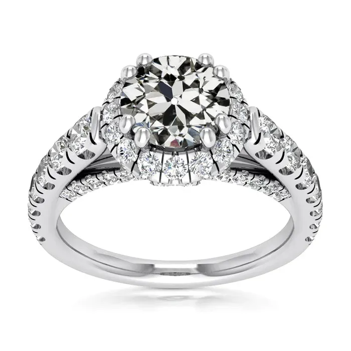 HarryChadEntcom Halo Old Miner Natural Earth Mined Diamond Ring Fishtail Prong Set Jewelry 550 Carats Rings HarryChadEntcom Halo Old Miner Natural Earth Mined Diamond Ring Fishtail Prong Set Jewelry 550 Carats Rings