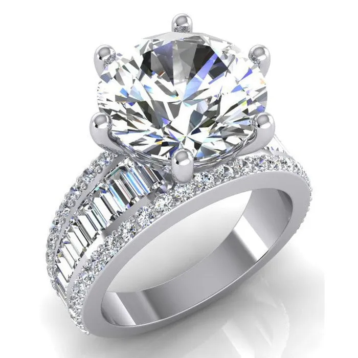 HarryChadEntcom Rings 1250 Carats Big Round Lab Grown Diamond Ring