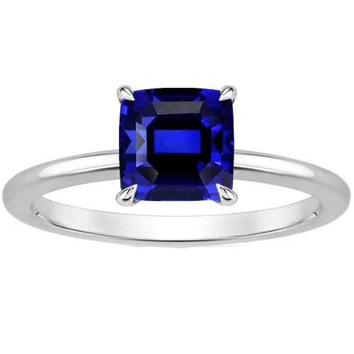 HarryChadEntcom Rings 225 Carats Solitaire Ring Cushion Cut Sri Lankan Sapphire Prong Set HarryChadEntcom Rings 225 Carats Solitaire Ring Cushion Cut Sri Lankan Sapphire Prong Set