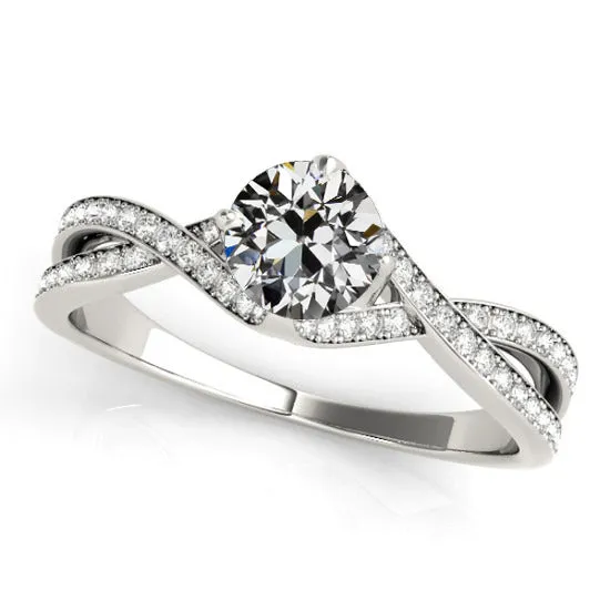 HarryChadEntcom Rings Gold Round Old Miner Genuine Natural Earth Mined Diamond Ring Infinity Style Shank 350 Carats HarryChadEntcom Rings Gold Round Old Miner Genuine Natural Earth Mined Diamond Ring Infinity Style Shank 350 Carats
